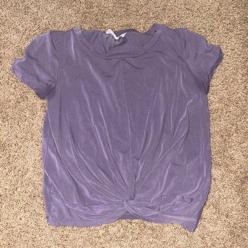 Purple crop top